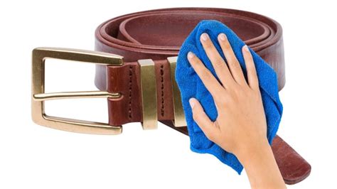 how to clean leather belts